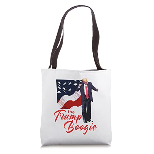 Bolso tipo tote con diseño de Donald Trump bailando, para rallys y eventos patrióticos miniatura 1