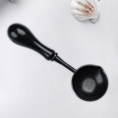 Cuchara de aleación con mango de madera PPPHTUO de diseño elegante 3