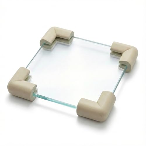4 Piezas de Muebles de bebé Esquina Parachoques Seguridad Mesa Escritorio Esquina Borde U Protector Protector cojín suavizante (Gris) AISMI
