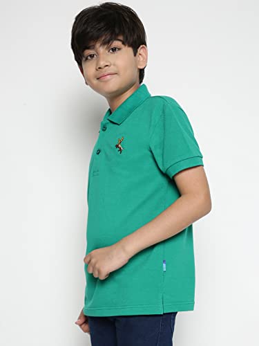 Image of Li'l Tomatoes Boys Pique Cotton Polo T-Shirt | Classic Collar & Button Placket | Soft & Breathable Summer Wear | Casual Comfort | 3-16 Years