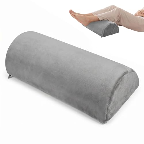 Lagerungskissen für Knie und Beine - Halbzylinder Kissen aus Memory Foam 42×18×10CM Knierolle für Seitenschläfer und Rückenlage Lagerungsrolle für Nacken Beine Knie und Taille Ideal für Nachtruhe