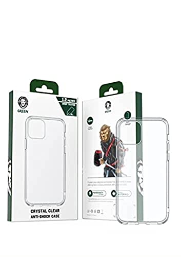 "Green Lion Case for iPhone 13 Pro Max, Shockproof Phone Bumper Cover, Anti Yellowing Cover, Anti-Microbial Protection, Anti-Scratch Clear Back, Anti-Microbial - Clear"
