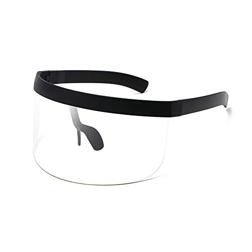 laureles Futuristic Oversized Shield Visor Sunglasses Women Flat Top 172mm sand glasses frame Sun Glasses Men