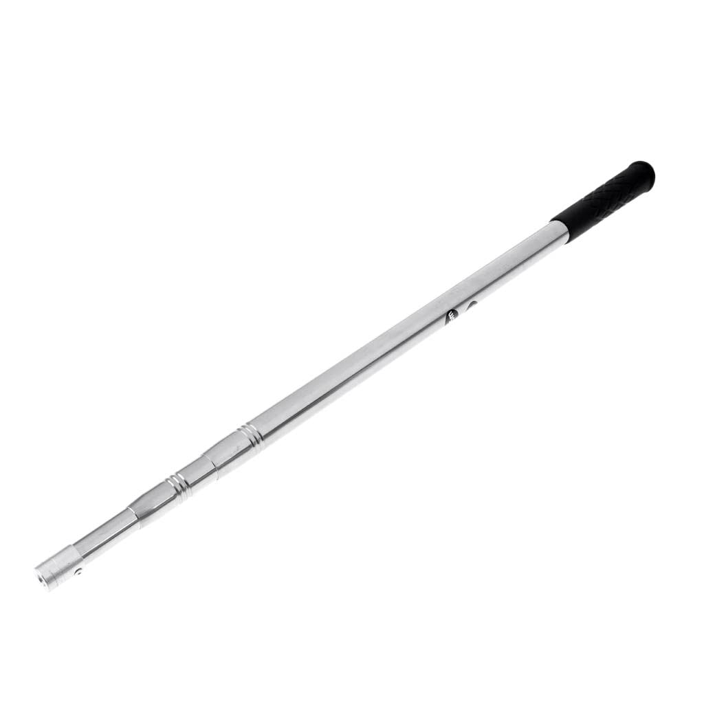 60-150 cm drążek teleskopowy ze stali nierdzewnej, uchwyt podbieraka wędkarskiego, regulowana długość, gumowy uchwyt, wygodny uchwyt, gwint 8 mm, sprzęt wędkarski dla wędkarzy na wszystkich poziomach,