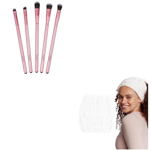 Pinceaux de maquillage et bandeau confort pour éviter les cheveux détachés