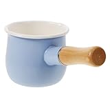 Photo Gallery heallily mini pentola per latte smaltata antiaderente con manico lungo per cuocere alimenti, riscaldare salse di latte e piccoli pasti, adatta per uso in cucina Photo Gallery heallily mini pentola per latte smaltata antiaderente con manico lungo per cuocere alimenti, riscaldare salse di latte e piccoli pasti, adatta per uso in cucina