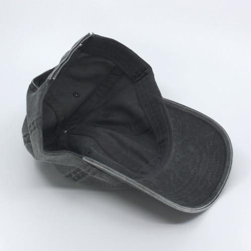 Gorra Ajustable Vintage de Algodón Lavado Liso miniatura 3