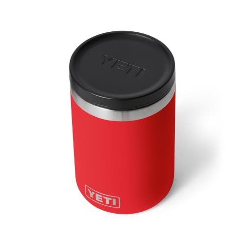 Image of YETI Rambler 16 oz Food Jar, Vacuum Insulated, Stainless Steel, With Airtight Lid, Rescue Red
