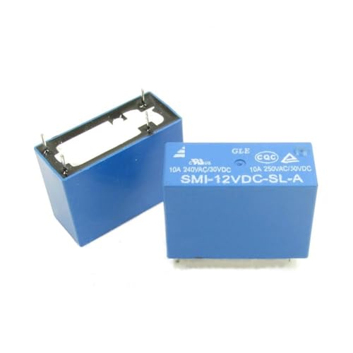 Relés de potencia SMI-12VDC-SL-A componentes electrónicos 12V 10A 4 pines para PCB