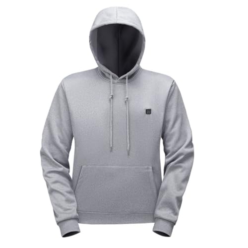Image of Unisex Heated Hoodie for Men Women Heated Sweatshirt Warm USB Electric Outdoor Winter Puffer Jacket with No Battery