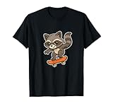 skateboard raccoon vintage animal street art