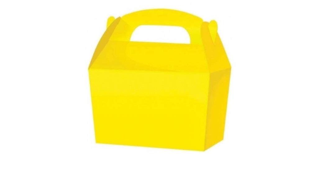 Treat Boxes - Wedding Favour Cupcake Gift Party Box - Choose From 13 Colours (45, Yellow)