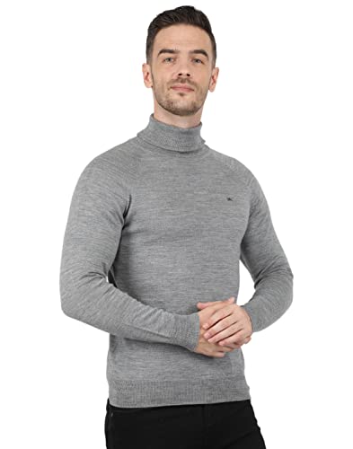 Image of Monte Carlo Men Wool High Neck Pullover Sweater