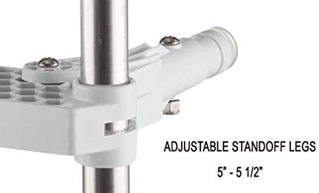 DotLine 4 Step Gunwale Hook Aluminum Ladder