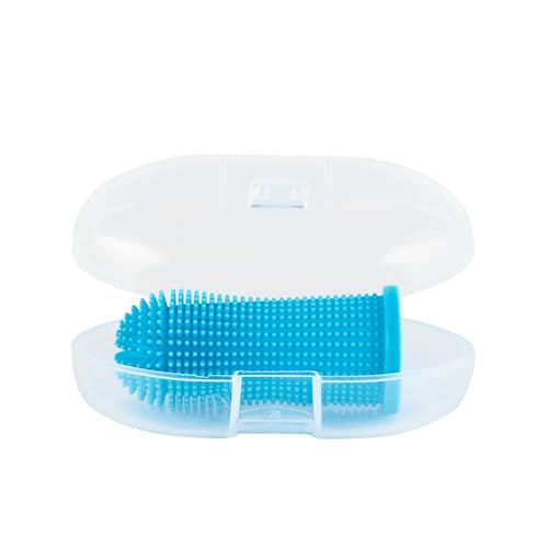 Animal House – Set mit 2 Silikon-Fingerzahnbürsten für Hunde – Fortschrittliche Zahnpflege für Ihren treuen Freund – Ideal für kleine Hunde – Fingerhut für effektive Zahnreinigung