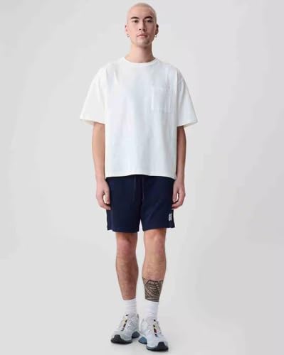 Image of Gap Men Embroidered Standard Fit Mid Rise Shorts