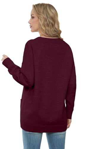 Image of GRECERELLE Women's 2025 Fall Cardigan Sweaters Oversized Open Front Button Knit Outwear Coats with Pockets