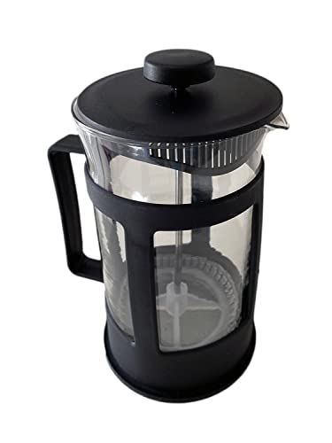 Tetera de cristal (600 ml.) Té negro, té verde, infusiones. Tetera/Cafetera Francesa con Émbolo para 2 tazas. Transportable. Fácil de usar y de limpiar.