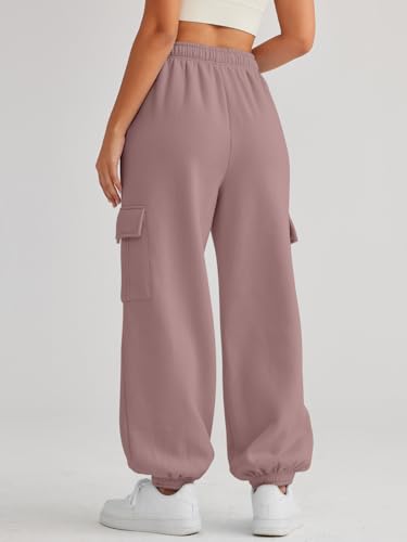 Image of AUTOMET Womens Cargo Sweatpants Oversized Fleece Joggers Fall Fashion Outfits Y2k Clothes 2024 with Pockets