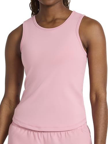 Reebok Women’s Mastermind Medium Impact Tank Top with Built-in Sports Bra, Vector Dusty Rose, Large - image 1