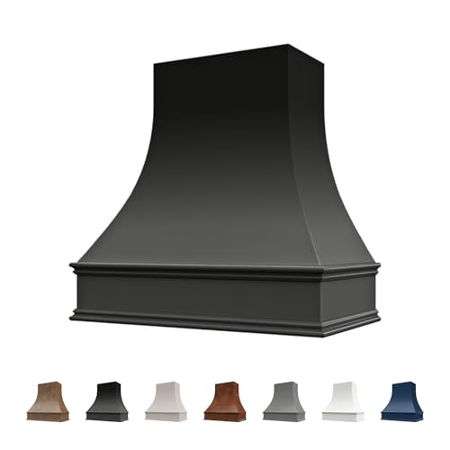 Riley & Higgs Black Wood Kitchen Range Hood Cover