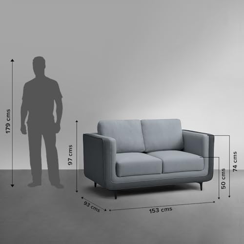 Image of Sleepyhead Mojo - 2+1+1 Seater Sofa Set (Fabric, Cheeky Grey)