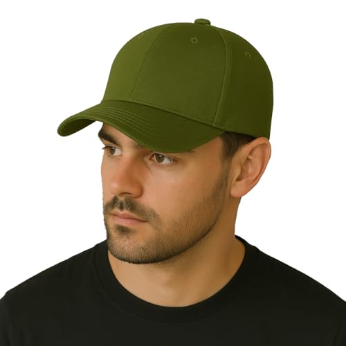 Image of Amazon Brand - Anarva Unisex Cotton Baseball Cap | Adjustable Strap | Breathable Eyelets | Sweatband | Casual Sports Cap for Men & Women