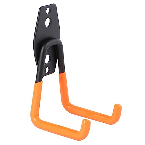 Operitacx 1 Set Heavy Duty Metal Hooks for Tool Storage Durable Wall Mount Hanger Organizer for Garage Balcony Warehouse Includes Small Medium and Large Orange