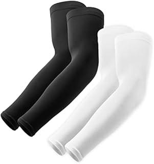 OutdoorEssentials UV Sun Protection Arm Sleeves - Cooling Compression Arm Sleeve - Sports & UV Arm Sleeves for Men & Women