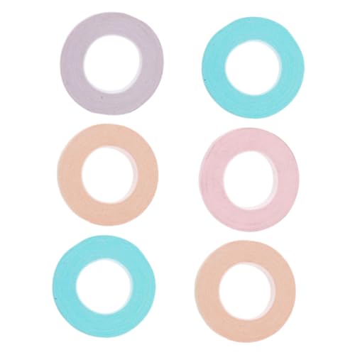 KOMBIUDA 6個入り 琵琶 古筝 指テープ 通気性保護テープ 音楽用 カラー 長持ち 快適