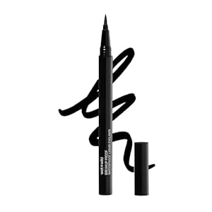 wet n wild Mega Last Breakup Proof Liquid Eyeliner – Ultra-Fine Brush, Waterproof, 16-Hour Long-Lasting Wear- Cruelty-Free & Vegan – Black