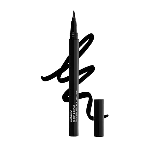 wet n wild Mega Last Breakup Proof Liquid Eyeliner – Ultra-Fine Brush, Waterproof, 16-Hour Long-Lasting Wear- Cruelty-Free & Vegan – Black