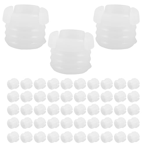 Tapones de plástico blanco para muebles de hogar y centros de cuidado Hemobllo
