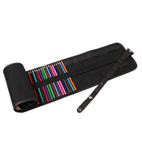 Estuche enrollable para lápices de colores de lona miniatura 1