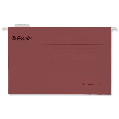 Esselte 90336 - Classic Suspension File Foolscap Red (PK25)