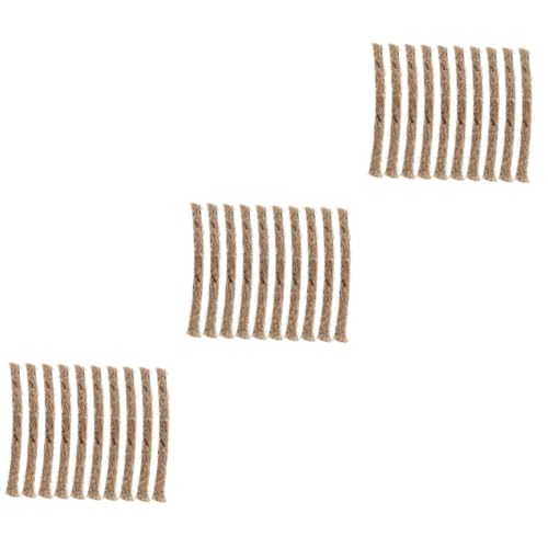 BESPORTBLE 60pcs Fire Starter Rope Lighter Tools for Outdoor Camping BBQ and Emergency Use Lightweight and Fire Starting Strips for Instant Combustion