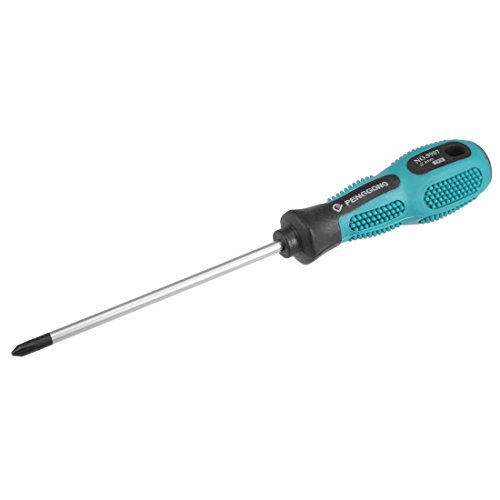 Image of uxcell #0 Phillips Screwdriver 4 Inch Round Shaft Non Slip Comfortable Handle