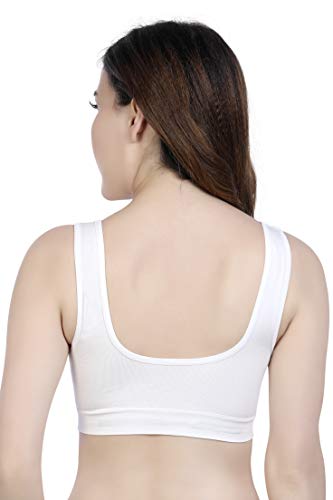 Image of Plumbury Women's Nylon Lightly Padded Wire Free Sports Bra