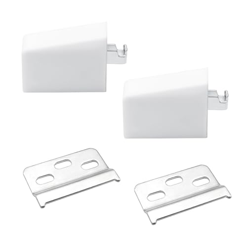 2 Pièces Support D'armoire Suspendue, Suspension d'armoire Réglable Murale Suspendue, Suspension avec Couvercle, Fixation pour Placard Cuisine, Meuble Haut,...