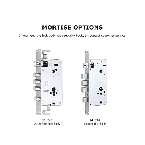 Serrure électronique Tuya WiFi et Bluetooth noire pour maison - 7