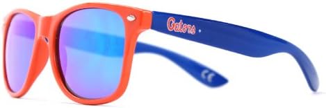 Society43 NCAA Florida Gators FLA-3 Orange Front Temple, Blue Lenses Sunglasses, One Size, Orange
