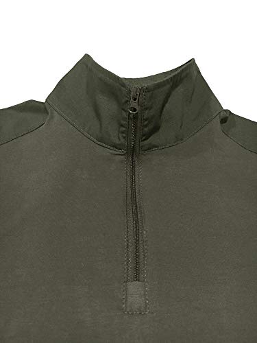 KEFITEVD Hommes été Safari Tees Sportswear en Plein Air Escalade Chemises Paintball Chasse Tops Woodland Armée Vert - Image 8