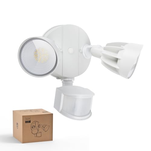 Philips 44W 4200 lm LED Security Light Outdoor w/PIR Motion Sensor, 5000K Daylight Flood Light,...