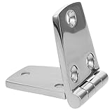 HOODANCOS Edelstahl Türscharnier für Wohnmobil und Boot Korrosionsbeständig Vielseitig Einsetzbar als Scharnier für Kabinenklappen Yacht Reisemobilzubehör Maße