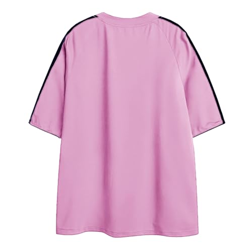 Aelfric Eden Oversized T Shirt Men 90s Shirt Unisex Streetwear Contrast Color Graphic Tees Casual Vintage Summer Tops