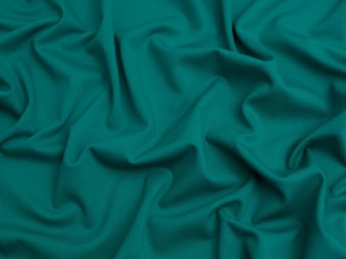 Minerva Stable Ponte Roma Double Stretch Knit Fabric Petrol - per Yard