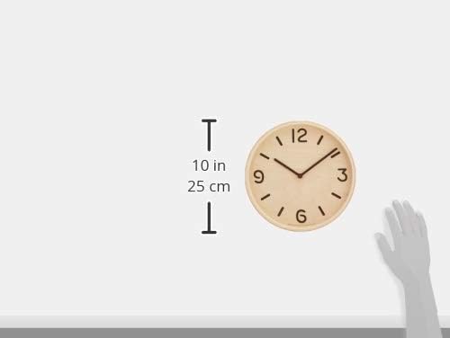 Miniatura 6 de Remnos Thomson LC10-26 NT Lemnos Reloj de pared, analógico, tela de madera de color natural, natural