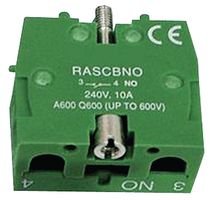 Multicomp Contact Block, 10A, 240V - RAS-CBNO