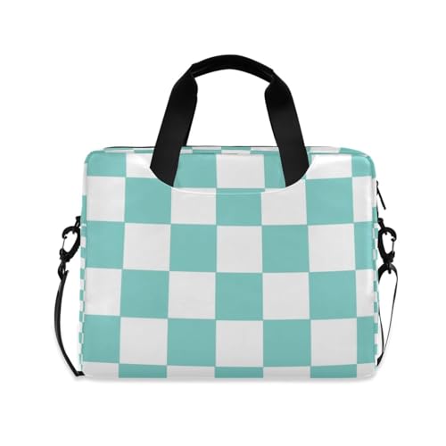 Maletín portátil para laptop 15.6 pulgadas verde y blanco