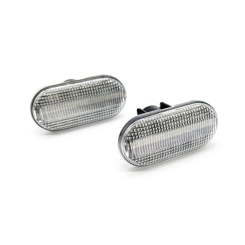 Image of Dynamic Turn Signal Light Clear Lens Dynamic LED Side Marker Lamp Assembly Sequential Blinker Turn Signal For Opel For Vivaro 2001-2014(Dynamic Clear)